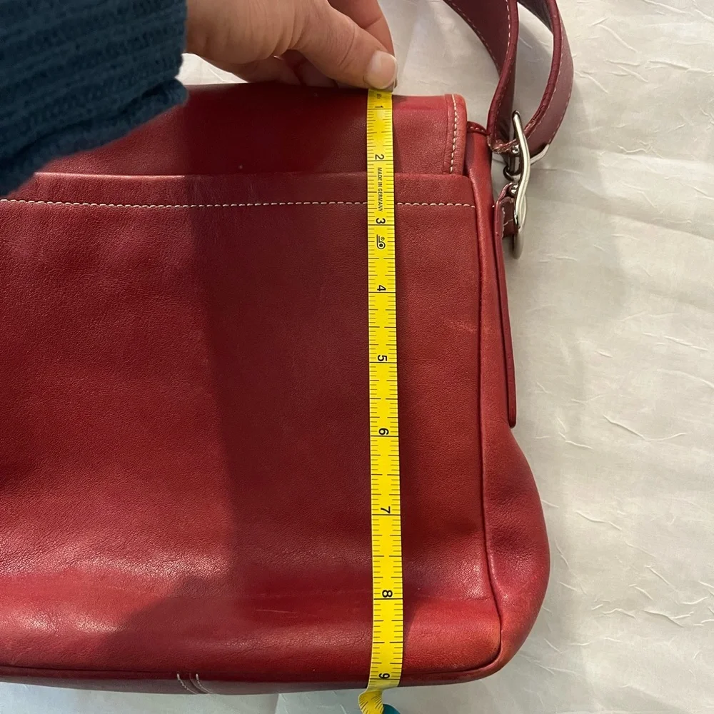Coach red satchel style purse - Picture 13 of 13
